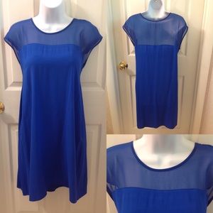 NEW Express Cobalt Blue Shift Dress - S